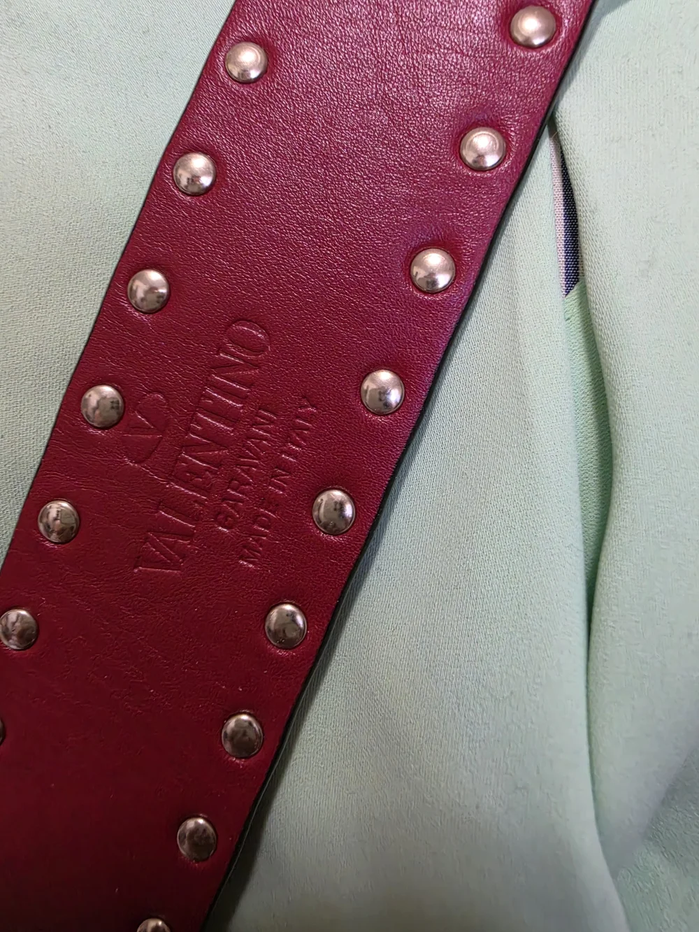 Pre Owned VALENTINO GARAVANI studed Bag Strap